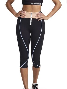 P.E Nation Cross Over Black Leggings, Size Small, High End Atheltic